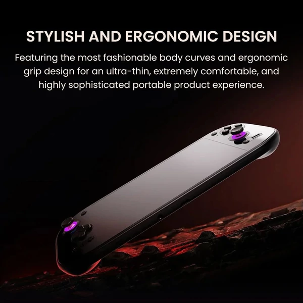 AYN Odin 2 Portal kézi játékkonzol, 7" 1080p 120Hz OLED érintőkijelző, 12GB RAM, 512GB tárhely, 8000mAh, Android 13, WiFi 7, BT 5.3 – Indigó