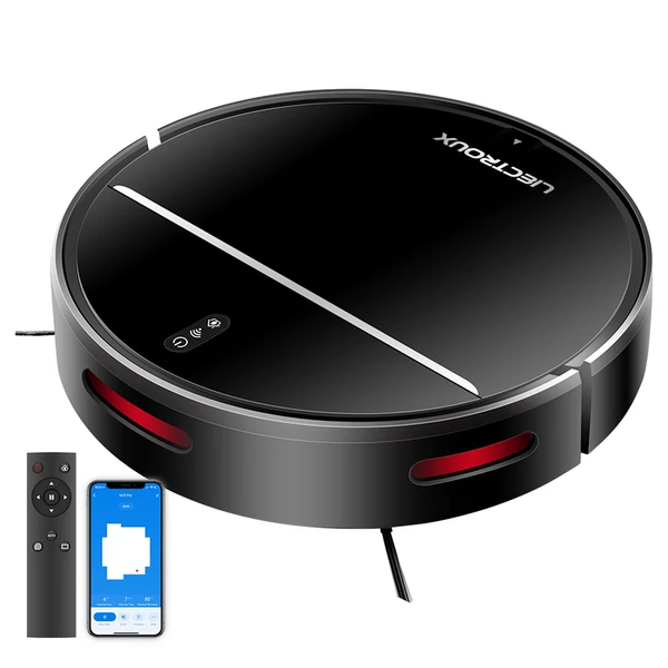 Liectroux M7S Pro robotporszívó felmosó funkcióval, 2D térképes navigáció, 4400mAh, 110 perc üzemidő - fekete