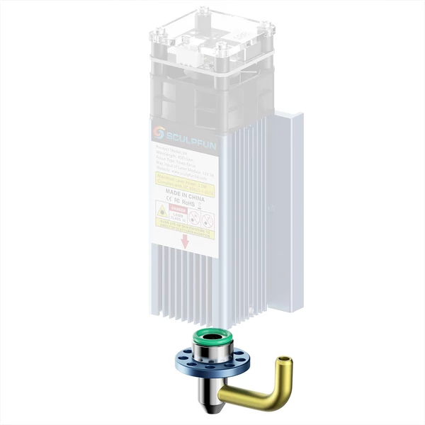 SCULPFUN S9/S10 légbefúvó fúvóka készlet + EU 220V 30L/perc kompresszor, teljes fém kivitel