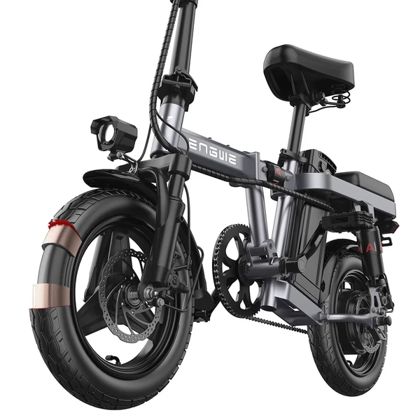 ENGWE T14 14" összecsukható elektromos kerékpár 250W, 25km/h, 48V 10Ah kivehető akkumulátor, városi, hordozható - Szürke