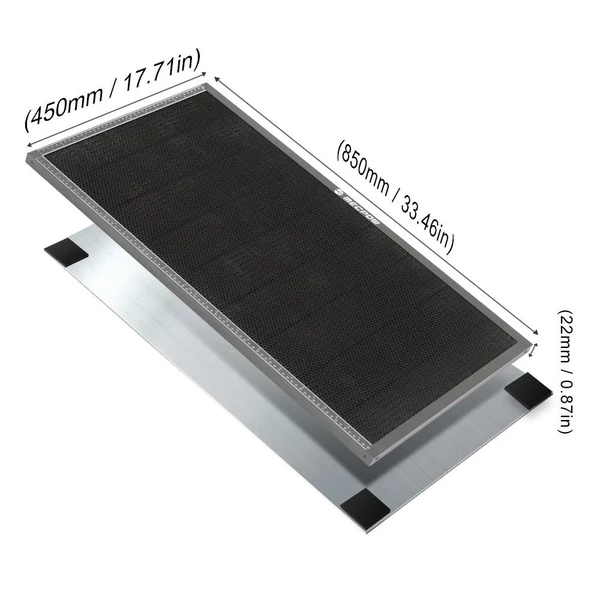 Mecpow H48 450*850*22mm lézervágó ágy