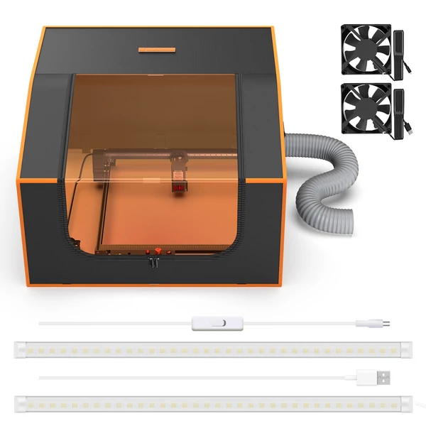 Mecpow FC2 tűzálló burkolat ventilátorral Mecpow X5/X5 Pro, Sculpfun S30 Ultra sorozathoz, 950×930×460 mm