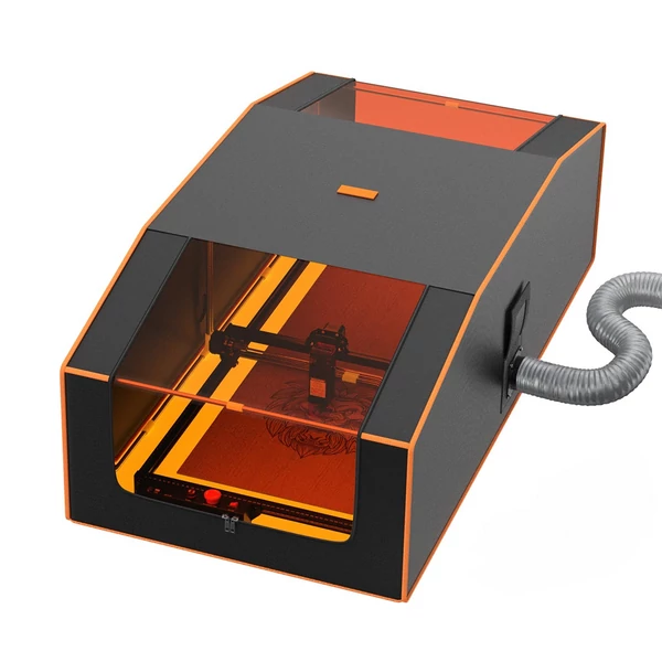Mecpow FC3 nagyméretű lézergravírozó ház 1300x730x460 mm, tűzálló, ablakkal, ventilátorral, kipufogócsővel