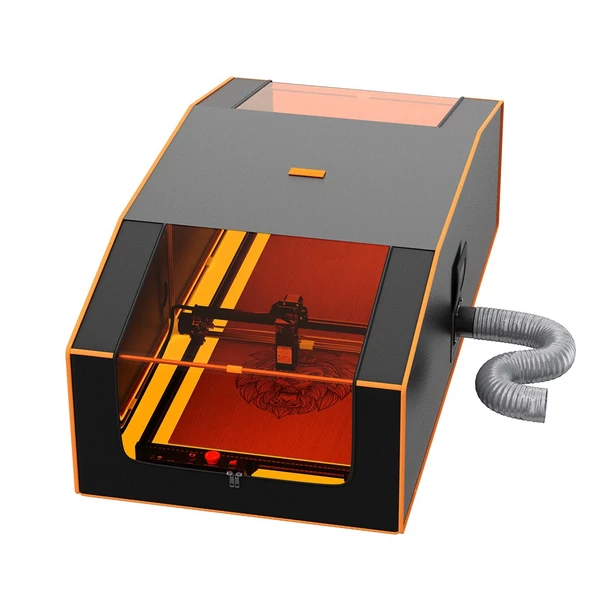 Mecpow FC3 nagyméretű lézergravírozó ház 1300x730x460 mm, tűzálló, ablakkal, ventilátorral, kipufogócsővel