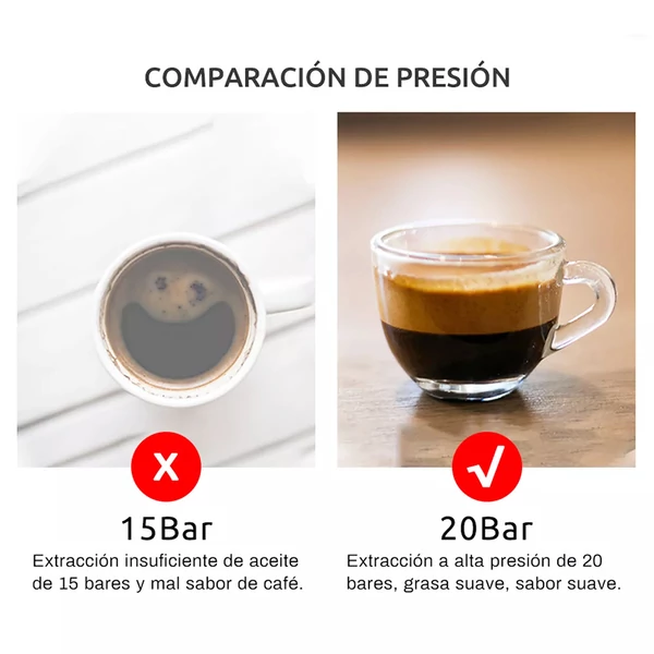 HiBREW H5 1050W kávéfőző, 20 bar félautomata cappuccino és eszpresszó gép, 1,5L tartály, hőmérséklet kijelző