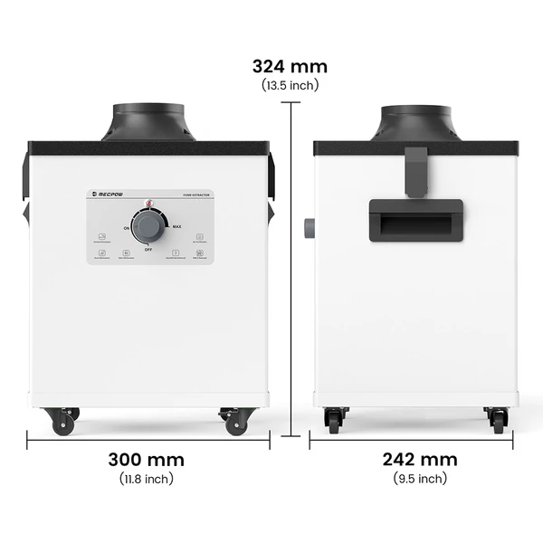 Mecpow P150 150W füstelszívó 3 lépcsős szűréssel + 2 db szűrő