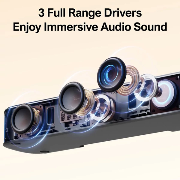Ultimea Aura A40 7.1 soundbar + 1 pár Steady 310 hangszóró állvány, applikációs vezérlés, 10 sávos EQ, Bluetooth 5.3, 330W