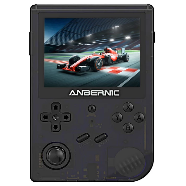 ANBERNIC RG351V 16GB retro kézi játékkonzol, 3,5" 640x480 IPS, dupla TF slot, több emulátor támogatás - fekete