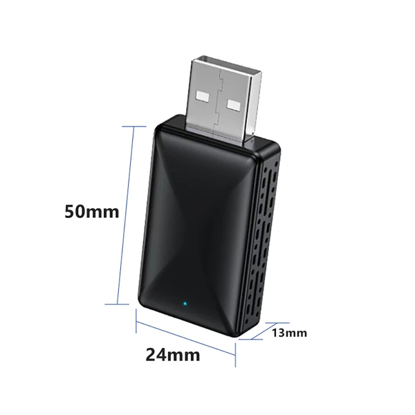 AB019 Vezeték nélküli CarPlay Adapter, Plug and Play, Automatikus Kapcsolódás, Bluetooth 5.0, 5G WiFi, USB csatlakozás