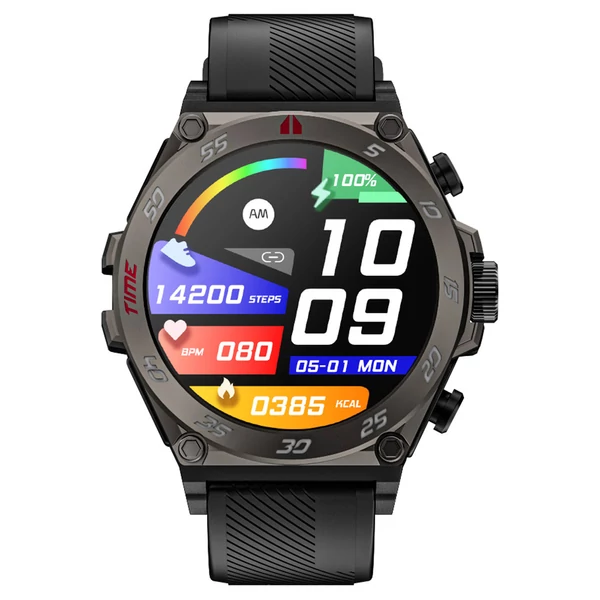 LOKMAT TIME GT 2 az 1-ben okosóra TWS fülhallgatóval, 1,508" AMOLED HD kijelző, 24 órás egészségfigyelés, AI hangasszisztens, 100+ sportmód