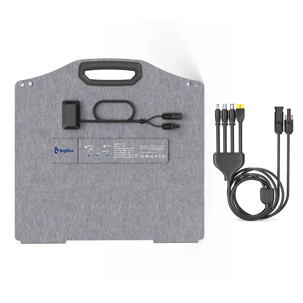 BigBlue SolarPowa 100 TOPCon 100W napelemes panel, PD 45W USB-C, 18W USB-A és MC-4 csatlakozók, IP68 védelem