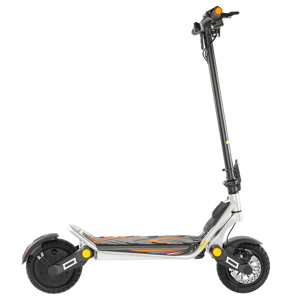 KuKirin A1 összecsukható elektromos roller, 800W motor, 48V 13Ah akkumulátor, 10” vákuumos gumi, 45 km/h, 45 km hatótáv, első-hátsó tárcsafék és rugózás