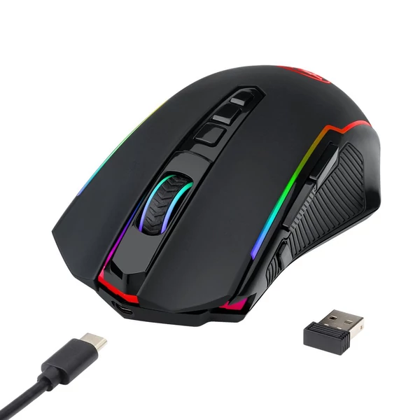 Redragon M910-KS RANGER LITE RGB vezeték nélküli/vezetékes gamer egér, 8000 DPI, gyors tűzgombbal