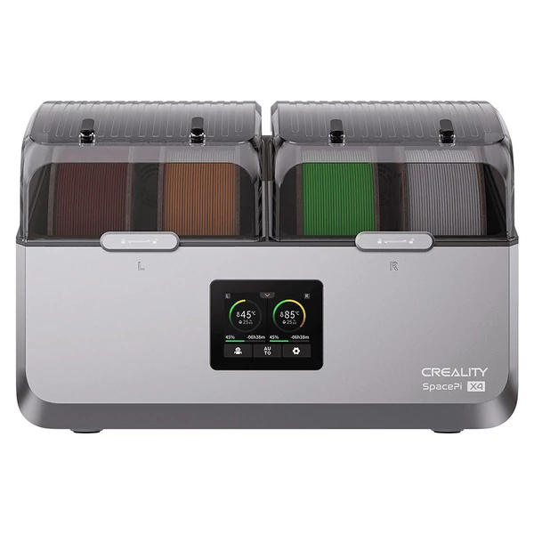 Creality SpacePi X4 filament szárító doboz, 4 tekercses tároló, dupla fűtőkamra, max 85°C, PLA/TPU/PETG/ABS/Nylon kompatibilis