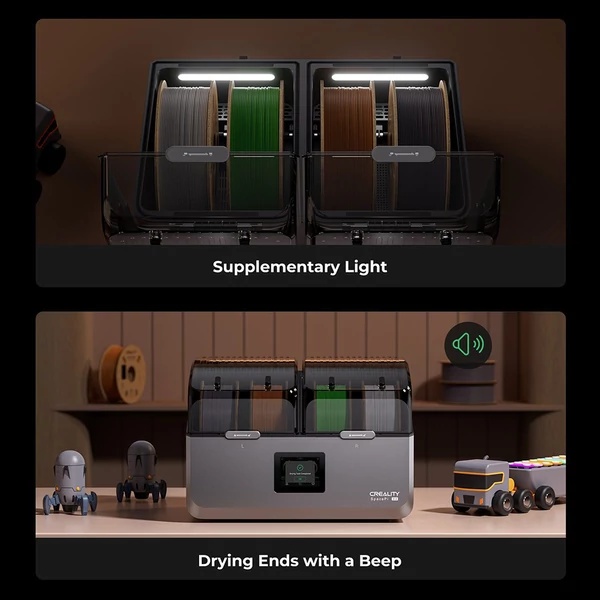 Creality SpacePi X4 filament szárító + 4 kg Pantone PLA filament – optimális nyomtatás, százszázalékos minőség