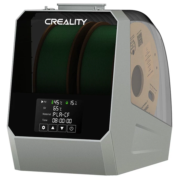 Creality Space Pi Plus szál-szárító box, 2 tekercses, 360°-os forrólevegős fűtés, 48 órás időzítő, LCD érintőkijelző