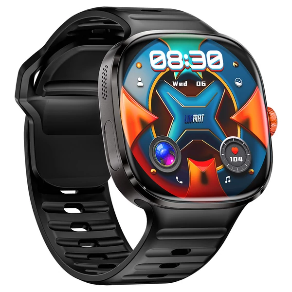 LOKMAT APPLLP 6 MAX okosóra, 3GB RAM, 32GB tárhely, 2,16" AMOLED kijelző, 4G/5G LTE támogatás, GPS helymeghatározás - Fekete