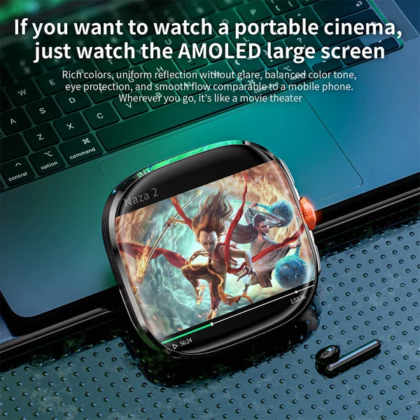 LOKMAT APPLLP 6 MAX okosóra, 3GB RAM, 32GB tárhely, 2,16" AMOLED kijelző, 4G/5G LTE támogatás, GPS helymeghatározás - Fekete