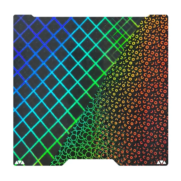 FYSETC 355x346mm nyomtató felépítőlap Bambu Lab H2D-hez - Kaleidoscope+Skynet kompatibilis