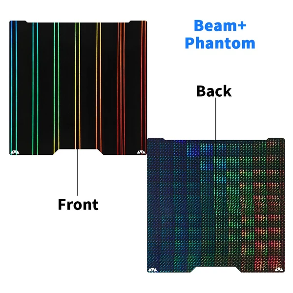 FYSETC 355x346mm nyomtató felépítőlap Bambu Lab H2D-hez - Sugár+fantom