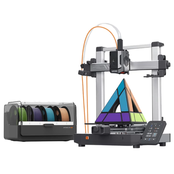 Anycubic Kobra 3 V2 Combo 3D nyomtató + 4kg szivárvány PLA filament – Precíz, színes nyomtatás, profi minőség