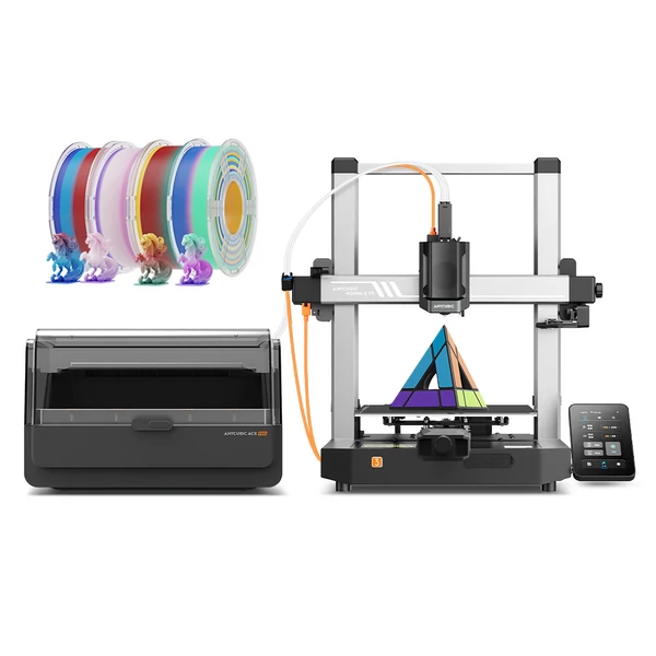 Anycubic Kobra 3 V2 Combo 3D nyomtató + 4kg szivárvány PLA filament – Precíz, színes nyomtatás, profi minőség