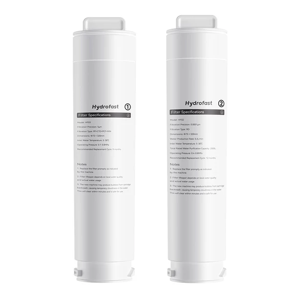 Hydrofast HF02 RO szűrőbetét + Hydrofast HF03 kompozit szűrőbetét W100 víztisztítóhoz