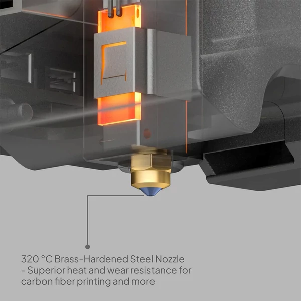 Elegoo Centauri Carbon 3D nyomtató, CoreXY, 500 mm/s sebesség, 320°C fúvóka, karbon szálas/PLA/ABS kompatibilis, LED világítás, 256x256x256mm munkatér