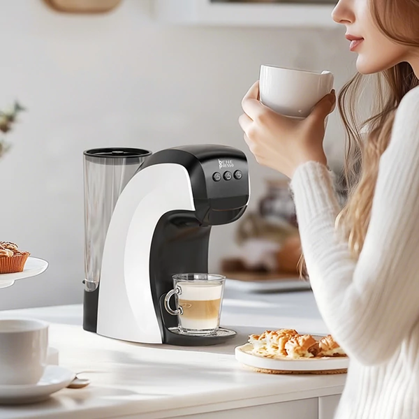 HIBREW H3B 3 az 1-ben kapszulás kávéfőző, 20 bar nyomás, 850 ml víztartály, 7 hőmérséklet beállítás, mágneses csésze tartó állítás