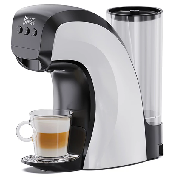 HIBREW H3B 3 az 1-ben kapszulás kávéfőző, 20 bar nyomás, 850 ml víztartály, 7 hőmérséklet beállítás, mágneses csésze tartó állítás