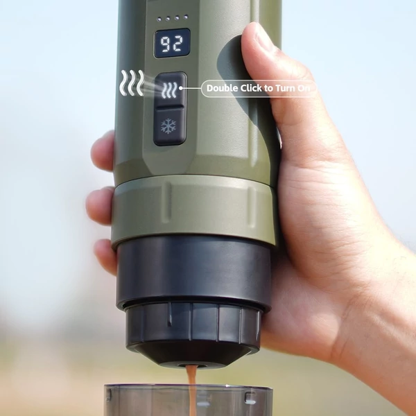 HIBREw H4C kézi hordozható espresso készítő – kávéfőző kempinghez, utazáshoz és otthoni használatra, zöld – klasszikus