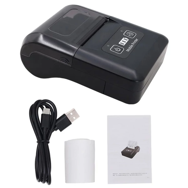 H20 58mm kompakt hőnyomtató, vezeték nélküli Bluetooth és USB, étterem, kiskereskedelem, kisvállalkozás számára