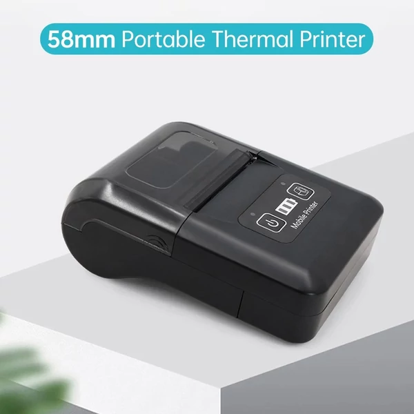 H20 58mm kompakt hőnyomtató, vezeték nélküli Bluetooth és USB, étterem, kiskereskedelem, kisvállalkozás számára
