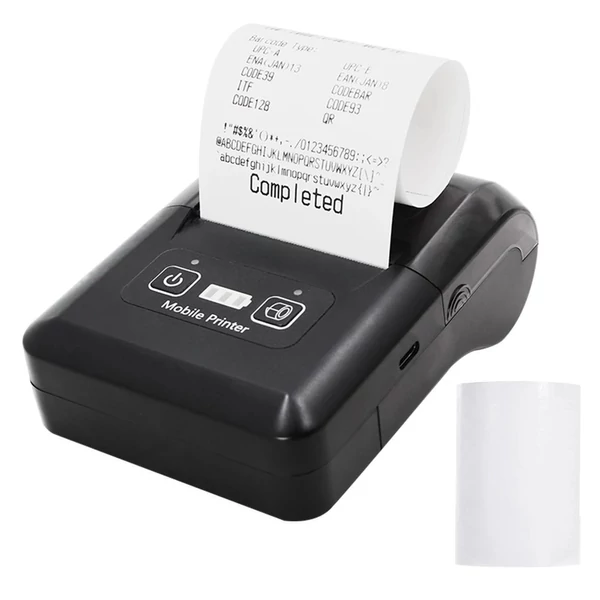 H20 58mm kompakt hőnyomtató, vezeték nélküli Bluetooth és USB, étterem, kiskereskedelem, kisvállalkozás számára