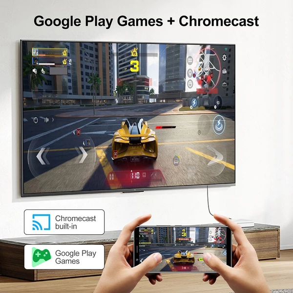 H96 Max H313 Android 14 TV Box, 2GB RAM 16GB ROM, 4K UHD, WiFi 6, Chromecast, Google Play, HDMI, USB, Ethernet, TF kártya támogatás
