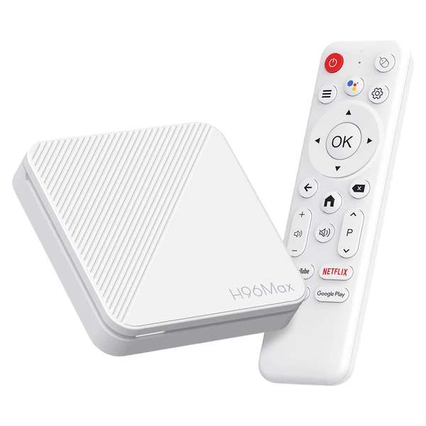 H96 Max H313 Android 14 TV Box, 2GB RAM 16GB ROM, 4K UHD, WiFi 6, Chromecast, Google Play, HDMI, USB, Ethernet, TF kártya támogatás