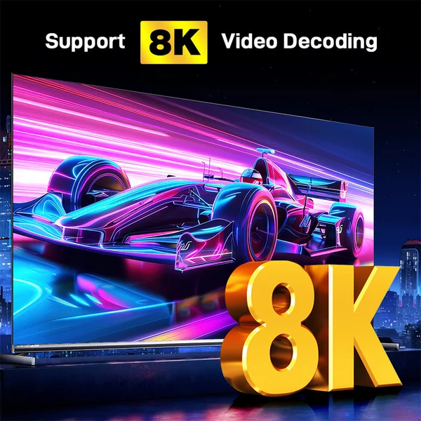 H96 Max M9S Android 14 TV Box – 8GB RAM, 128GB ROM, 8 magos RK3576, 8K AV1, WiFi 6, Bluetooth 5.4, HDMI2.1, USB3.0, gigabites LAN, SPDIF, audio