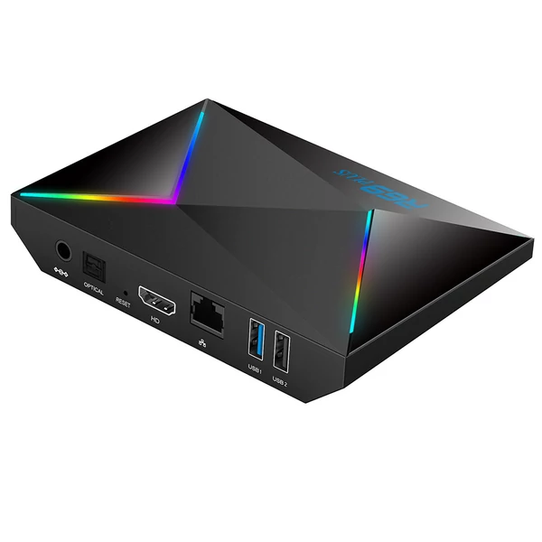 R69 Plus Android 14 TV Box, Allwinner H728, 4GB/64GB, 8K/4K, HDR10, WiFi 6, gigabites LAN, USB3.0, SD kártya bővítés