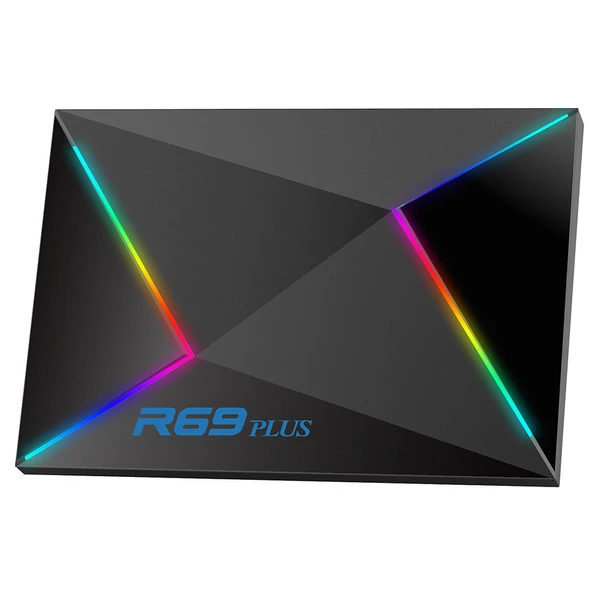 R69 Plus Android 14 TV Box, Allwinner H728, 4GB/64GB, 8K/4K, HDR10, WiFi 6, gigabites LAN, USB3.0, SD kártya bővítés