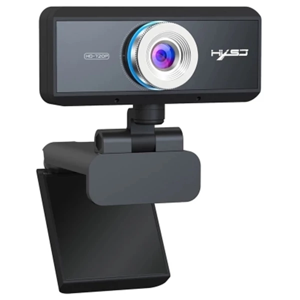HXSJ S90 720P HD webkamera USB-vel, állítható szög, automatikus színkorrekció, beépített mikrofon laptophoz, PC-hez