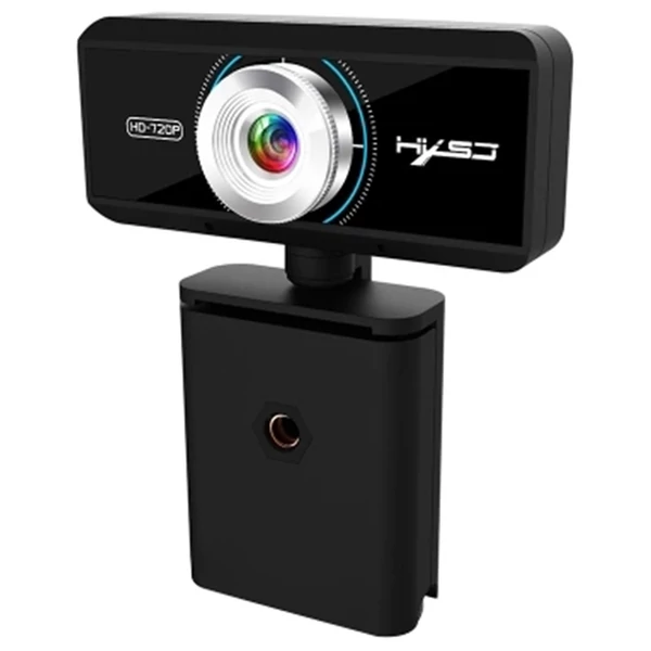 HXSJ S90 720P HD webkamera USB-vel, állítható szög, automatikus színkorrekció, beépített mikrofon laptophoz, PC-hez