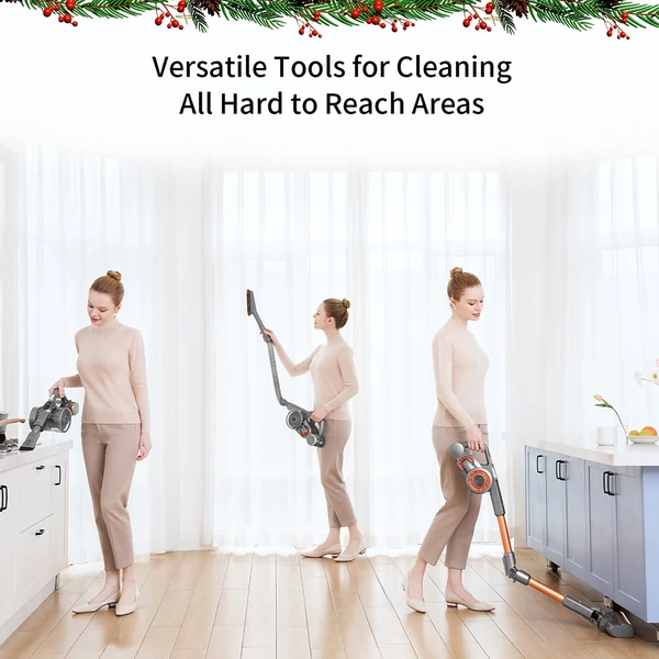 JIMMY H9 Pro Rugalmas Vezeték Nélküli Porszívó, 200AW/25000Pa, 550W, 80 perc üzemidő, LED kijelző, Tölthető állvánnyal