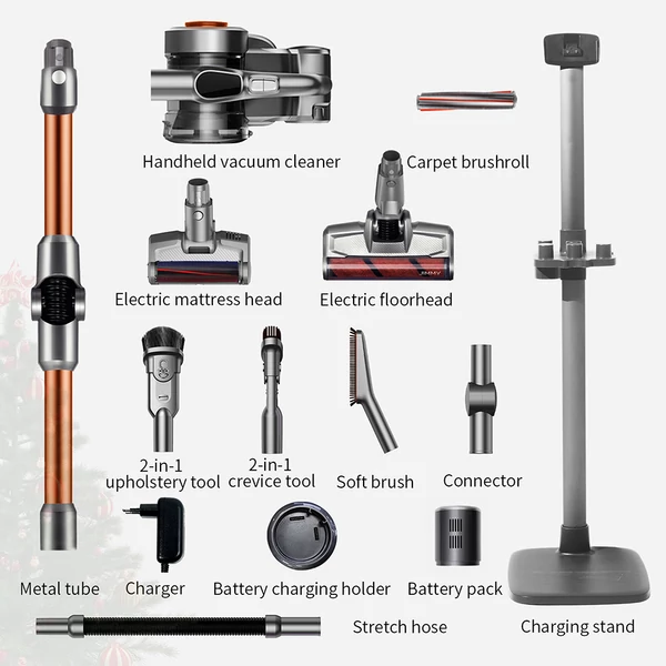 JIMMY H9 Pro Rugalmas Vezeték Nélküli Porszívó, 200AW/25000Pa, 550W, 80 perc üzemidő, LED kijelző, Tölthető állvánnyal