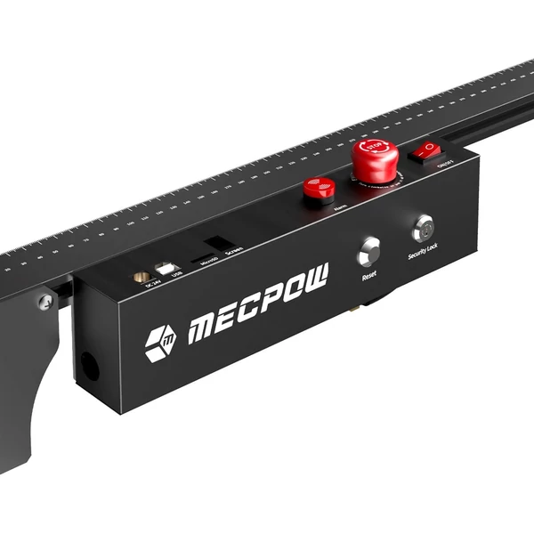Mecpow X5 Pro lézergravírozó és vágógép, 33W lézererő, automata légsegéd, 0,08x0,1 mm pontméret, 28000 mm/perc sebesség, vészleállítás, lángérzékelő