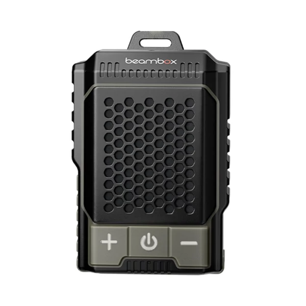 Beambox Clip Wave kültéri hordozható klipszes hangszóró, ANC zajszűrés, IPX5 vízálló, Bluetooth 5.3, akár 12 órás lejátszás - Sárga