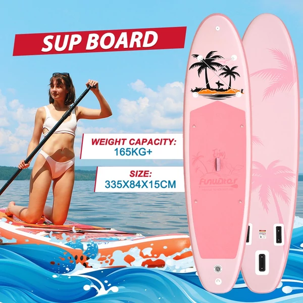 FunWater SUPFW37B stand up paddle board 335x84x15 cm – könnyű, stabil vízi evezős deszka 165 kg teherbírással, sokoldalú paddle boardozáshoz