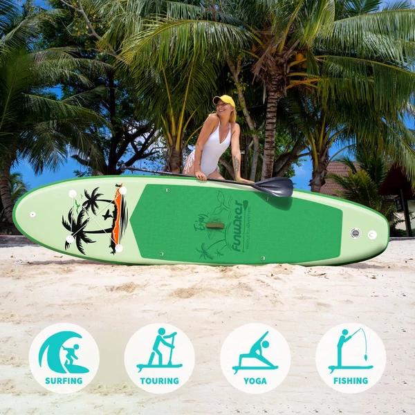 FunWater SUPFW37C stand up paddle board 335x84x15 cm – könnyű, stabil vízi evezős deszka 180 kg teherbírással, ideális paddle boardozáshoz