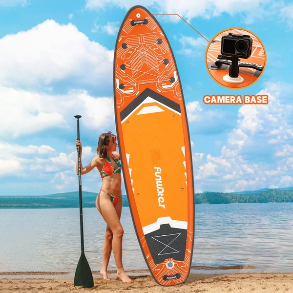 FunWater SUPFW50A stand up paddle board 350x90x15 cm – könnyű, stabil vízi evezős deszka, 200 kg teherbírással, ideális paddle boardozáshoz