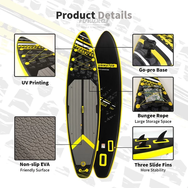 FunWater SUPFW16K stand up paddle board 350x84x15 cm – könnyű, stabil deszka szabadidős evezéshez