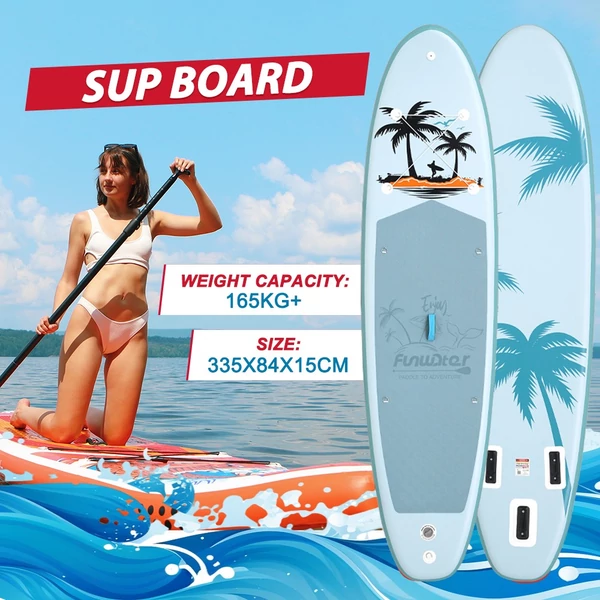 FunWater SUPFW37A stand up paddle board 335x84x15 cm – könnyű, stabil vízi evezős deszka 165 kg teherbírással, ideális paddle boardozáshoz